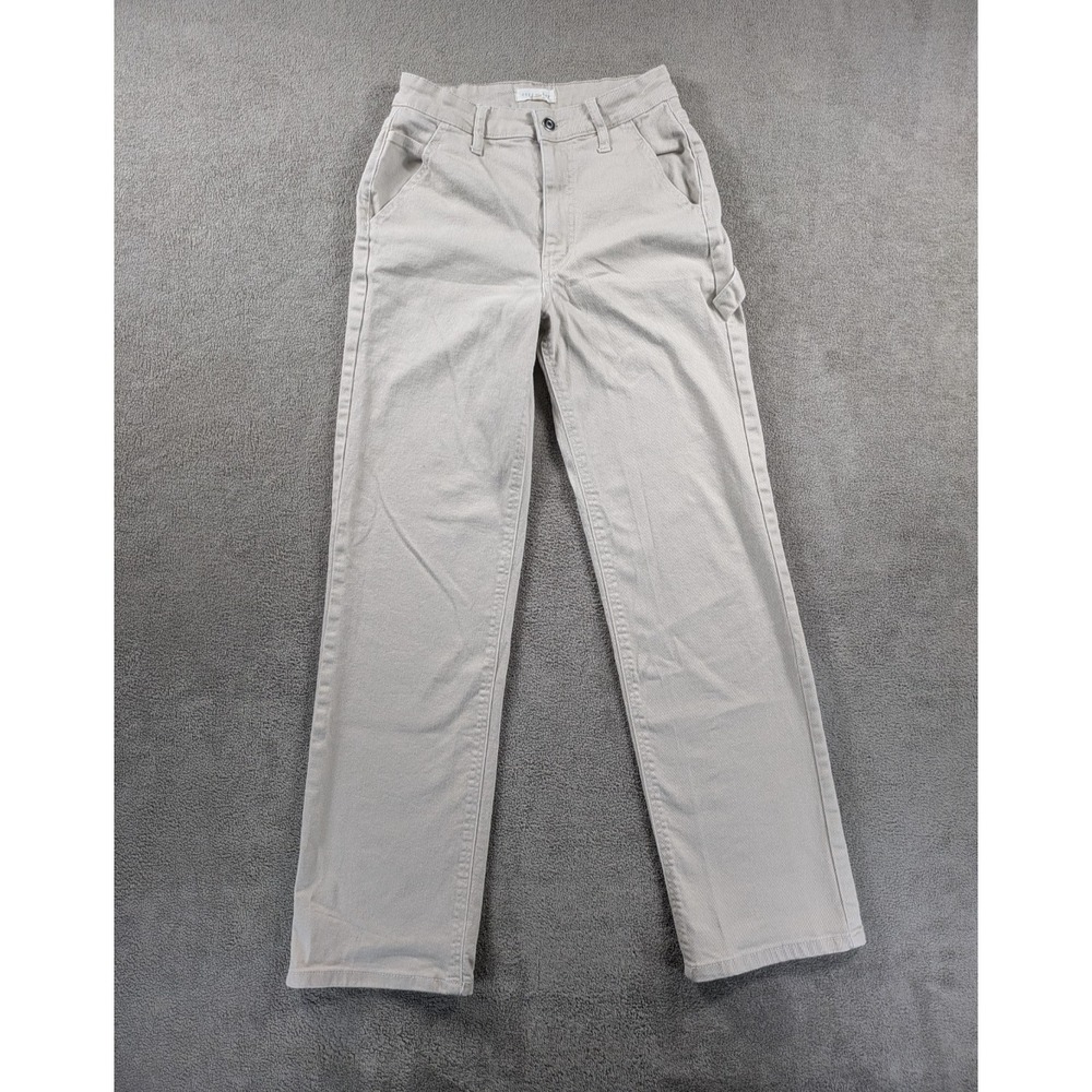 Copper Key Jeans Women's Size 7 Cream Straight High Rise